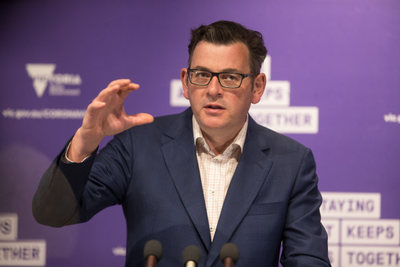 Daniel Andrews tried to send the message he would deal only with Prime Minister Scott Morrison.