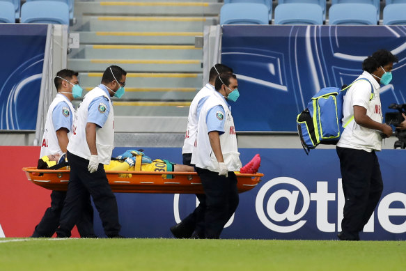 The match began on a horror note for the A-League champions after Adam Pavlesic was stretchered off just a few minutes into the contest.