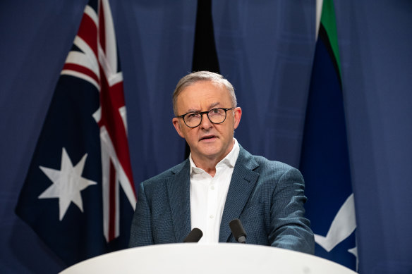 Prime Minister Anthony Albanese has left the door open to a future cut in the length of the isolation period.