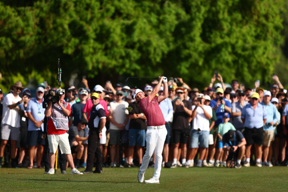 Cam Smith finished runner-up in the Australian PGA and kept drawing big galleries despite being well off the pace in the Australian Open