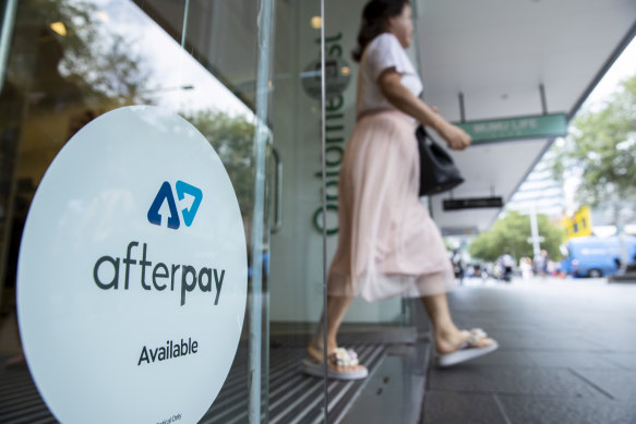 Shares in Jack Dorsey’s Block (formerly Square), which bought Afterpay last year, are down 50 per cent over the past six months. 
