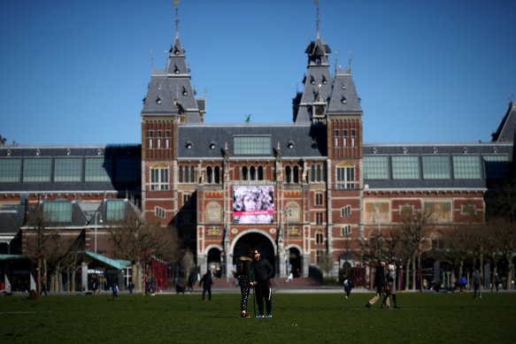 The Rijksmuseum in Amsterdam, Netherlands. 
