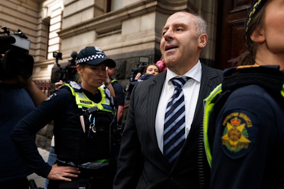 Drug kingpin Tony Mokbel walked from custody for the first time in almost 20 years on Friday.