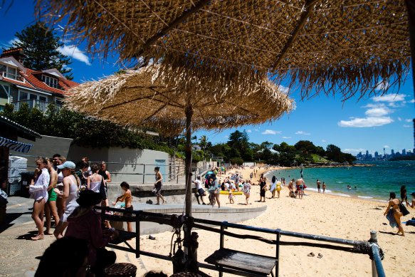 Camp Cove, pictured in November 2022, has become even more popular due to the closure of Nielsen Park in nearby Vaucluse.