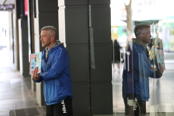 Big Issue vendor Michael fears he could end up on the street.
