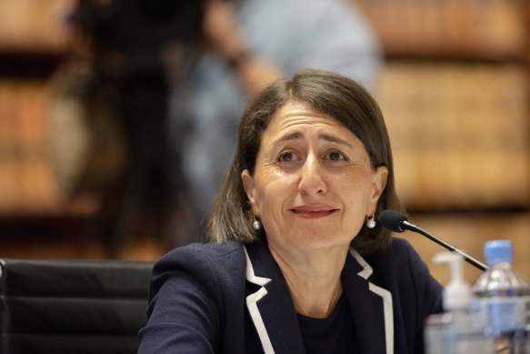 Premier Gladys Berejiklian in parliament on Thursday. 