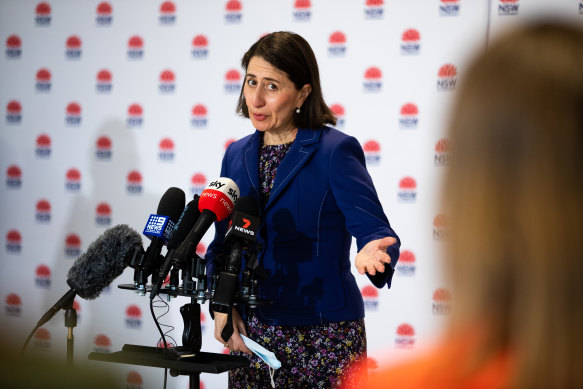Premier Gladys Berejiklian says reaching vaccination milestones will prompt the easing of restrictions.