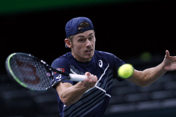 Alex de Minaur won his fourth ATP title in a walkover after Alexander Bublik retired hurt at the Antalya Open in Turkey.