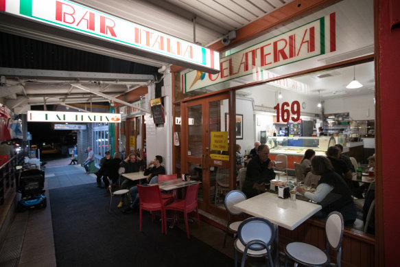 The Norton Street strip is home to veteran Italian restaurant Bar Italia.