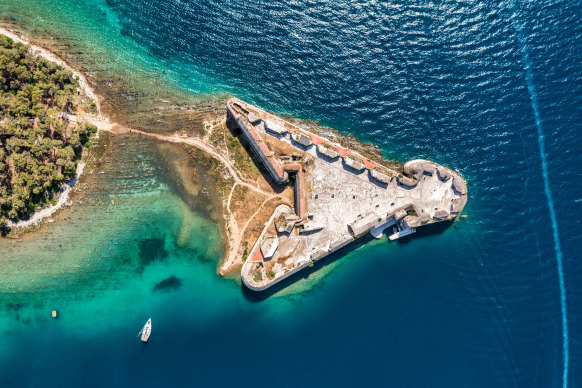 St Nicholas Fortress near Sibenik. 