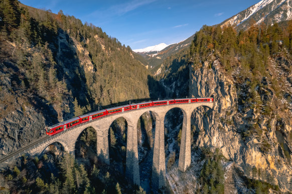Switzerland’s Landwasser railway.