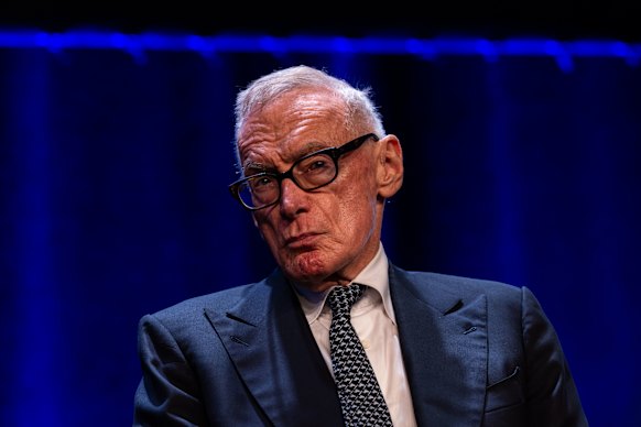 Former NSW premier Bob Carr pictured at the Sydney Summit at the International Convention Centre this year.