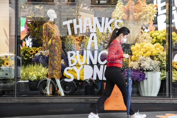 Fully vaccinated NSW residents will also have expanded freedoms from Monday, including being able to participate in community sport and having up to 20 visitors in their homes.