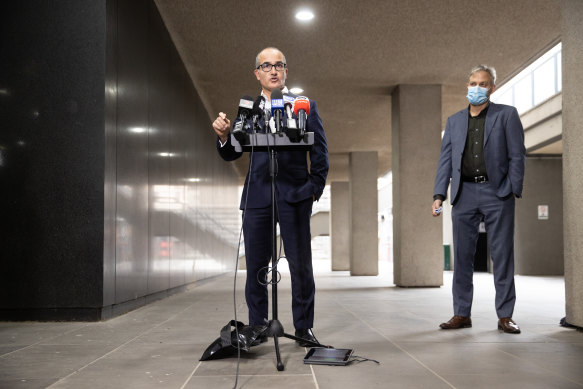 “We are not through this pandemic”: James Merlino delivers the latest lockdown news.