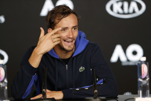 Russia's Daniil Medvedev says he is honoured by John  McEnroe's appraisal of him as the player likely to challenge the Big Three at the Australian Open.