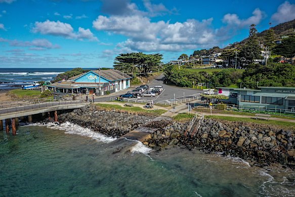 The crystal clear water off Point Grey in Lorne. 