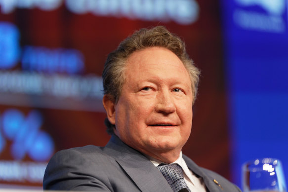 Andrew Forrest is the founder, chairman and top shareholder of iron ore miner Fortescue Metals Group.