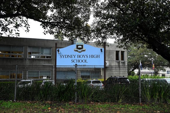 Sydney Boys High School at Moore Park has asked for more than $2500 in contributions from parents this year.