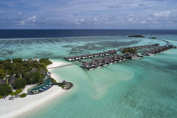 This is the best time to visit The Maldives. (Pictured: The Four Seasons Kuda Huraa)