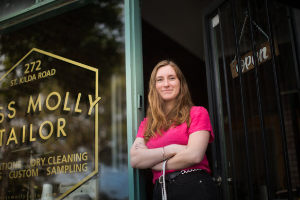 Molly Barrington thinks people in her demographic are "definitely becoming more aware" of tailors.