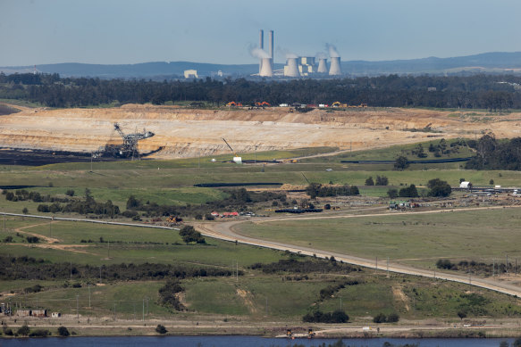 The Latrobe Valley with the Yallourn power plant in the background in 2021. The region has been touted among the possible Coalition preferences for a nuclear plant.