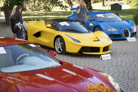 Supercars once owned by Teodoro Obiang, the son of the Equatorial Guinea's President Teodoro Obiang Nguema Mbasogo.