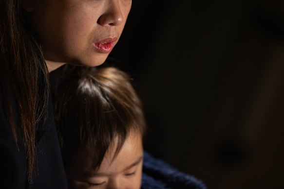 Vicky says the survival of her son has given her the strength to continue living.
