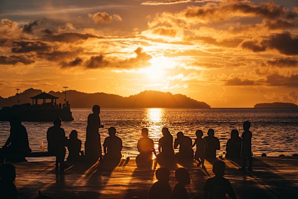 Palau’s Pacific setting makes for some spectacular sunsets.