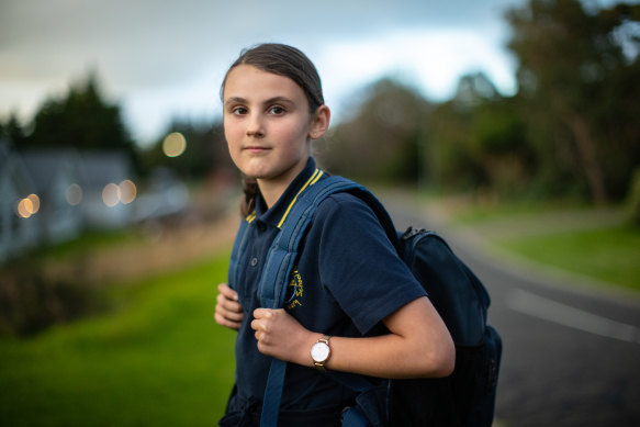 Sienna Leeves, who is grade 5, was looking forward to going to Frankston High with her friends.