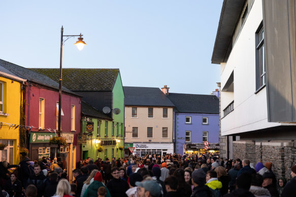 Puca festival-goers gather in Samhain’s heartland, the ancient castle town of Trim.
