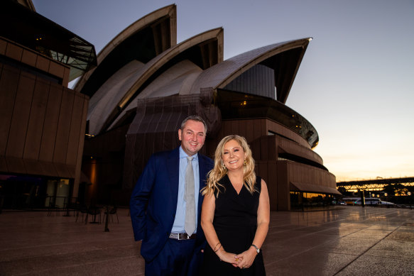 Chief digital and publishing officer Chris Janz and Herald editor Lisa Davies. 