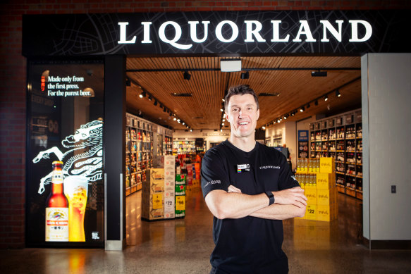 Coles Liquor chief executive Michael Courtney is rolling out Liquorland’s new branding.