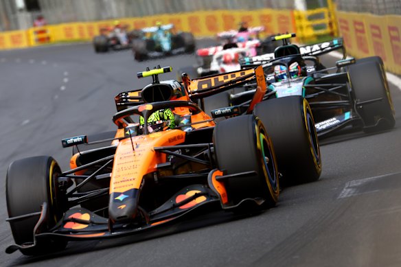 Lando Norris in action during Sunday’s Australian Grand Prix.