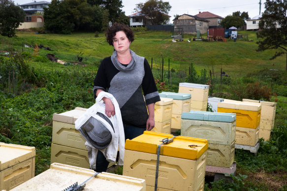 Newcastle beekeeper Anna Scobie’s 90 hives will need to be destroyed as she falls within the 10km eradication zone.