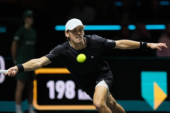 De Minaur was at his scrambling best in the Rotterdam final.