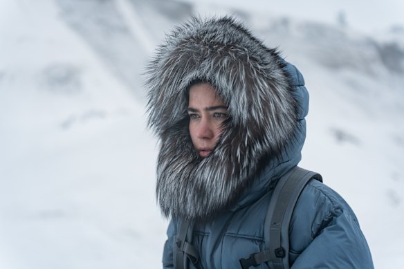 Filippa Coster-Waldau as Smilla in the politically fraught drama Smilla’s Sense of Snow.