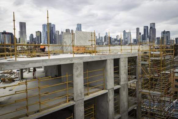 The state government has a target of building 80,000 new homes every year.