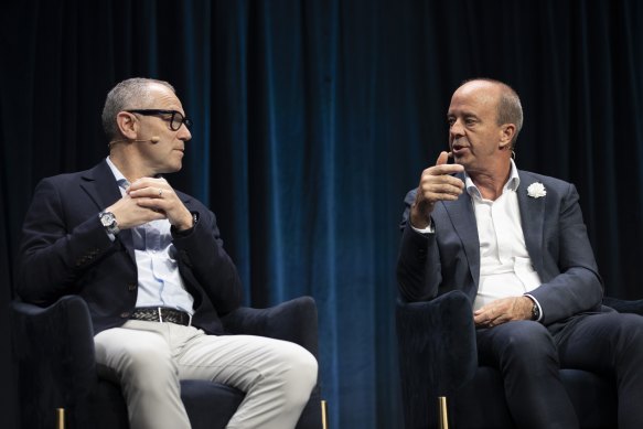 Andrew Westacott (right) says he sees Albert Park as the long-term home for the grand prix in Victoria.