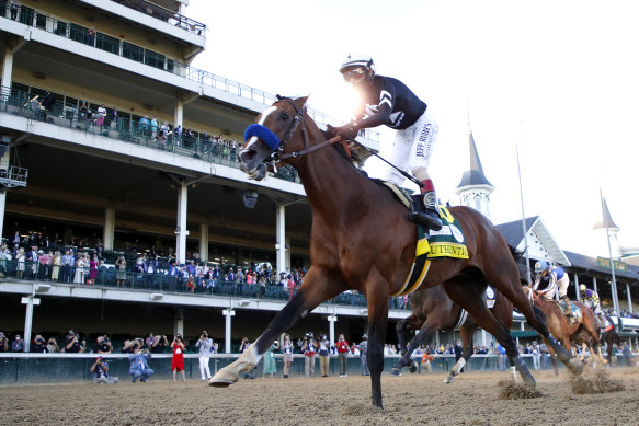 Authentic wins the Kentucky Derby.