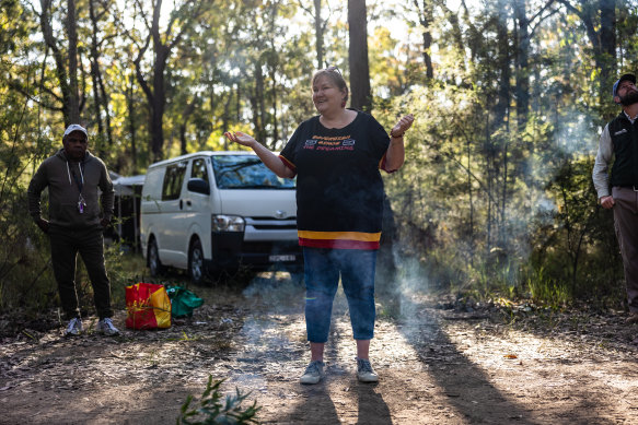 Chief executive of the Mindaribba Local Aboriginal Land Council Tara Dever, whose organisation has facilitated bush regeneration and the honeyeater release.