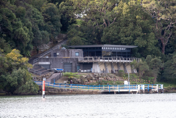 The ferry wharf at St Ignatius’ College, Riverview, where two boys fell into the river from a ferry.