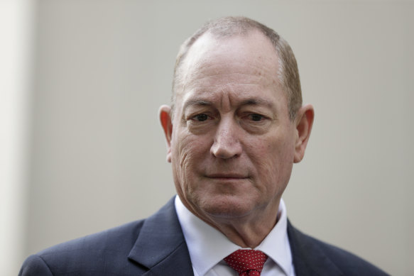 Right-wing senator Fraser Anning was ousted at the last election. 