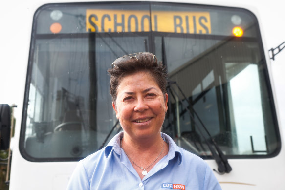 Pauline Menczer drove a school bus north of Byron Bay until her autoimmune disease meant she had to leave the job during the pandemic and become a carer. 