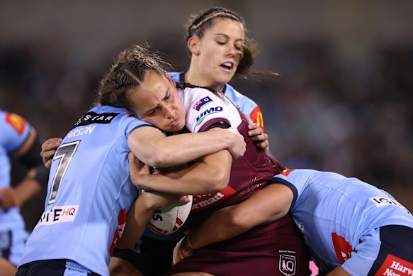 Queensland’s Tiana Raftstrand-Smith is one of the many Keebra Park graduates to go on to play NRLW.