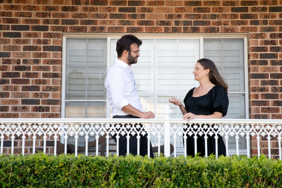 Dimitri and Sonia Plastiras are among the buyers searching for a new home as property prices fall.