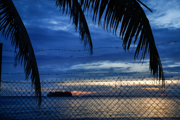 View from the Manus Island detention centre 
