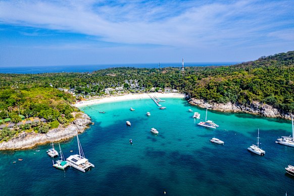 Moored at Siam Bay, Koh Racha Yai