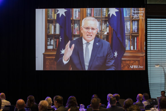 Scott Morrison, addressing the AFR Business Summit, said the government will not take an austerity path to repair the budget.