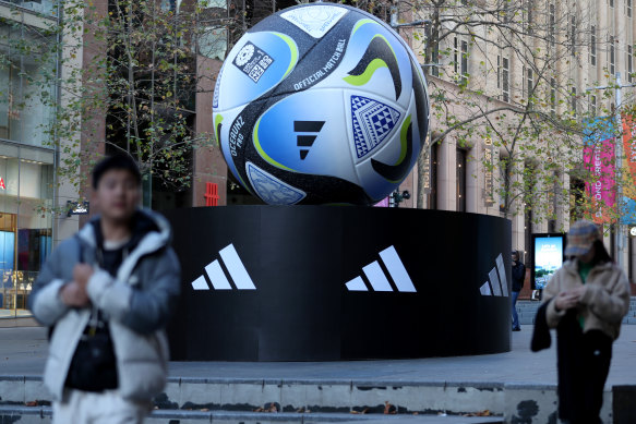 The big match ball in Martin Place. Strolling around our cities, you’d hardly know the event’s been on.