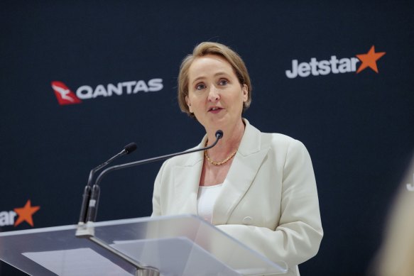 Qantas chief executive Vanessa Hudson has a balancing act.